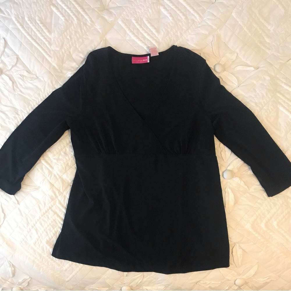 🎉Host Pick🎉 Black Liz Lange TOP sz. L